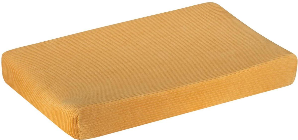 Prénatal Aankleedkussenhoes Ribstof - Voor Jongens en Meisjes - Geel - 50 x 70 cm