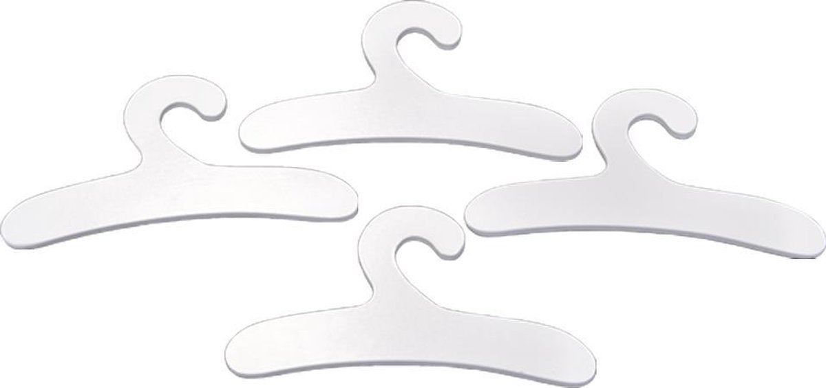 Bandits & Angels - Kledinghangertjes wit 4 stuks