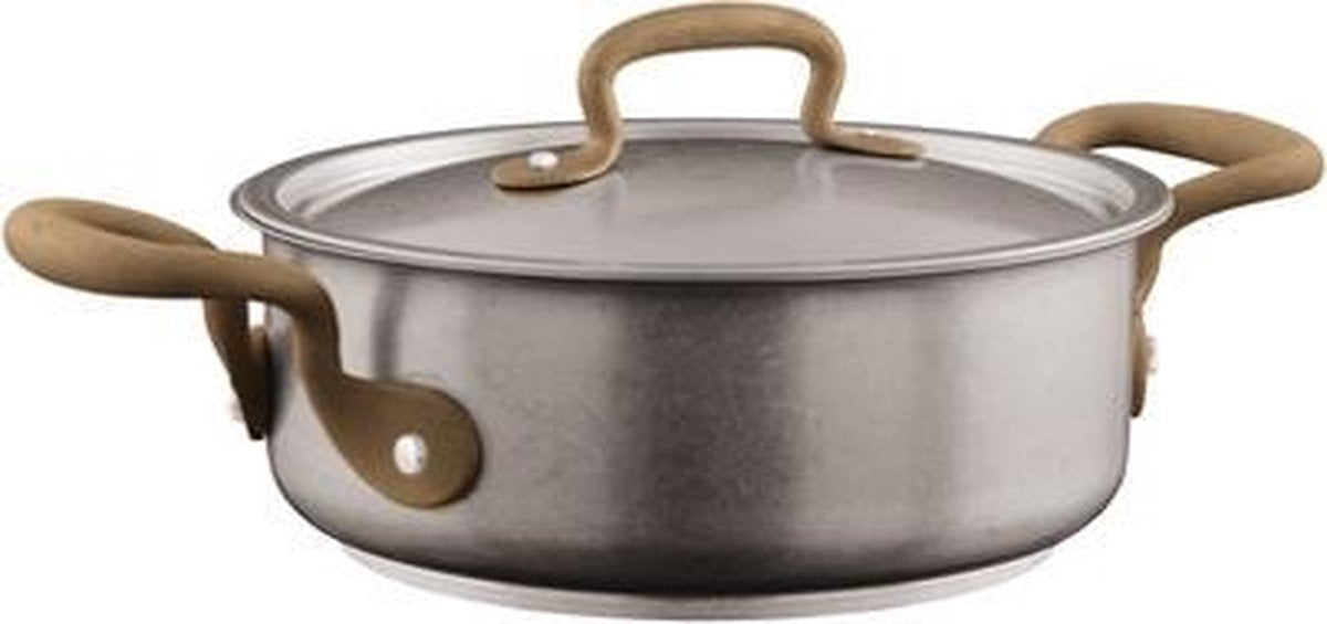 Kookpan Vintage laag 20 cm incl deksel - Sambonet