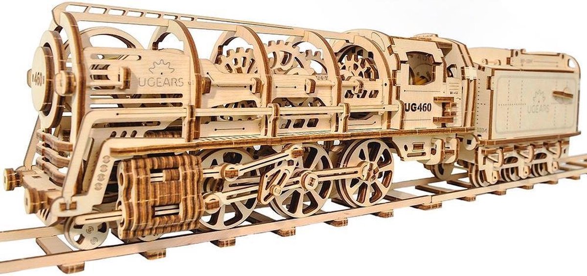 Ugears Houten Modelbouw - Locomotief