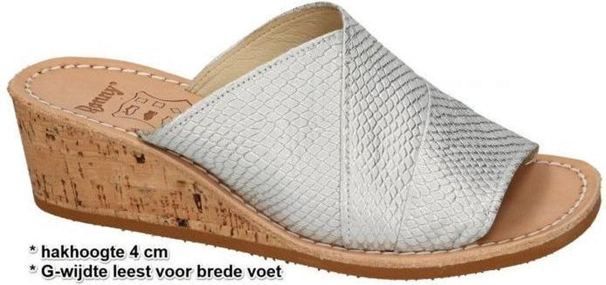Ronny -Dames -  zilver - slippers & muiltjes - maat 39