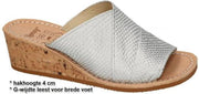 Ronny -Dames -  zilver - slippers & muiltjes - maat 39