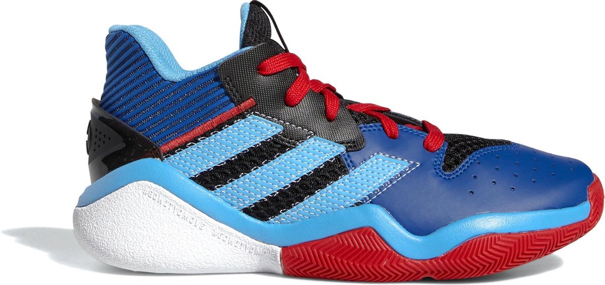 adidas Sportschoenen - Maat 38 2/3 - Unisex - donker blauw - licht blauw - rood - zwart