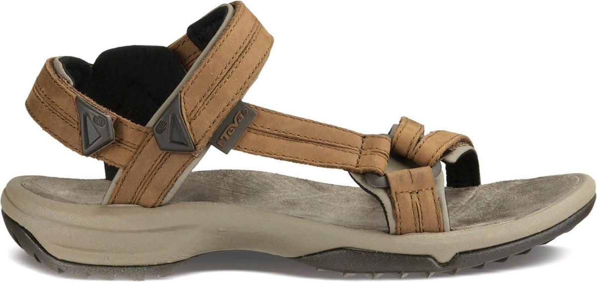 Teva Terra Fi Lite Leather Dames Sandalen - Cognac - Maat 42