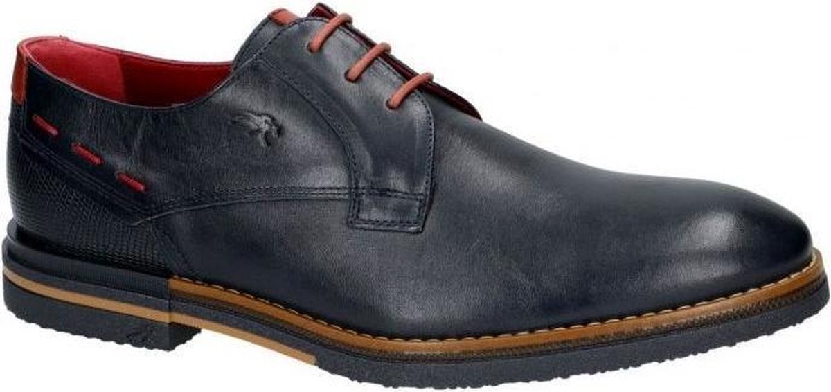 Fluchos -Heren -  blauw donker - geklede lage schoenen - maat 40