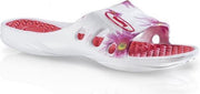Dames badslippers met roze bloemen 36