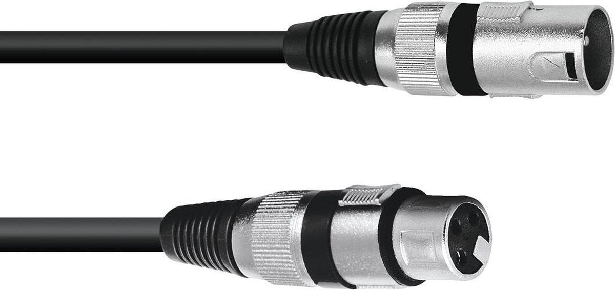 OMNITRONIC xlr kabel 3pin 0.2m bk