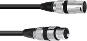 OMNITRONIC xlr kabel 3pin 0.2m bk