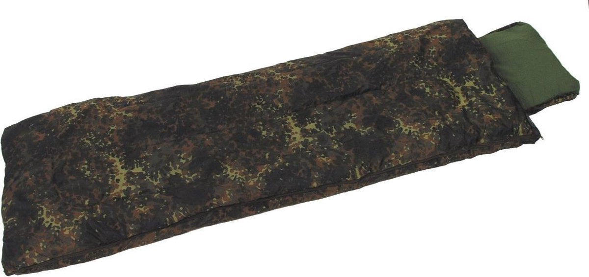 Pilotenslaapzak vlekcamouflage 2-laags