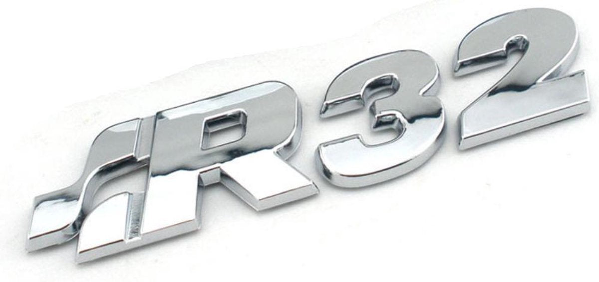 R32 achterkant logo - Golf - Polo - embleem - Volkswagen - chrome