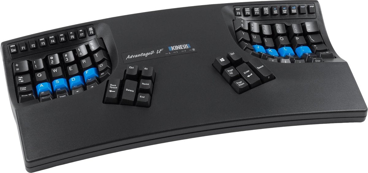Kinesis Advantage2 Quiet LF Cherry MX Quiet Red mechanisch ergonomisch toetsenbord