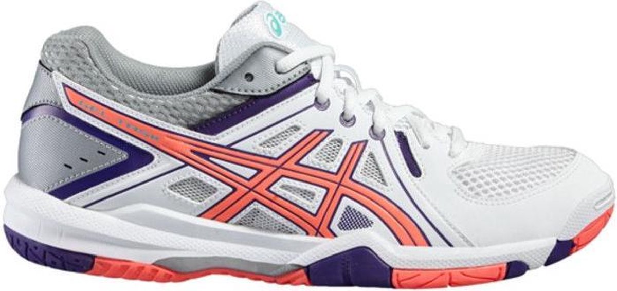 Asics Indoorschoen Gel Task - Dames - Wit/roze/paars - 38