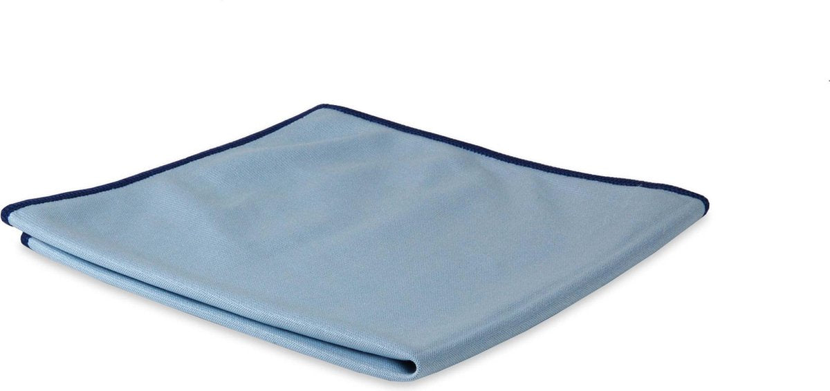Microvezel glas- en metaaldoek - Blauw - 40x40 cm - 10 stuks