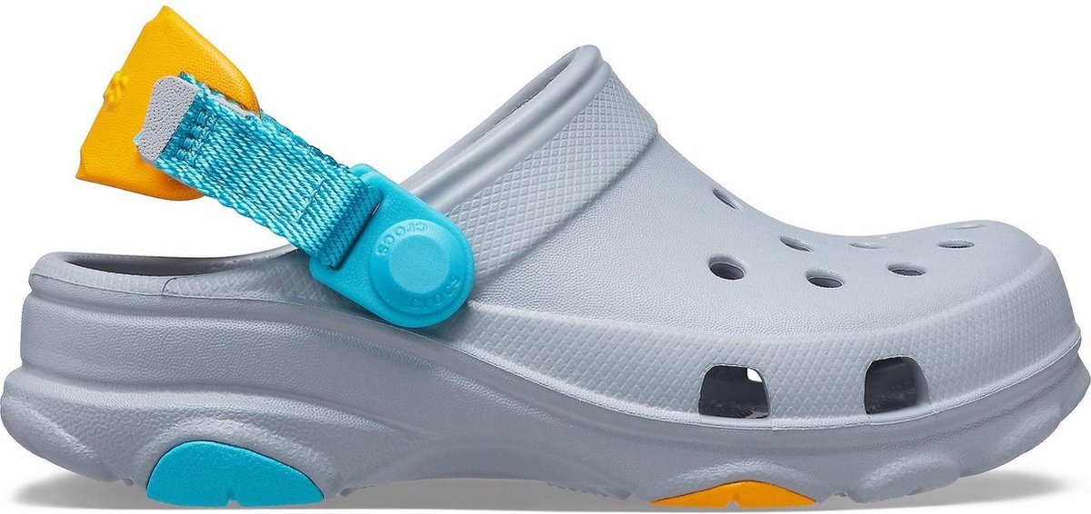 Crocs Instappers - Maat 28 - Unisex - grijs - blauw - geel