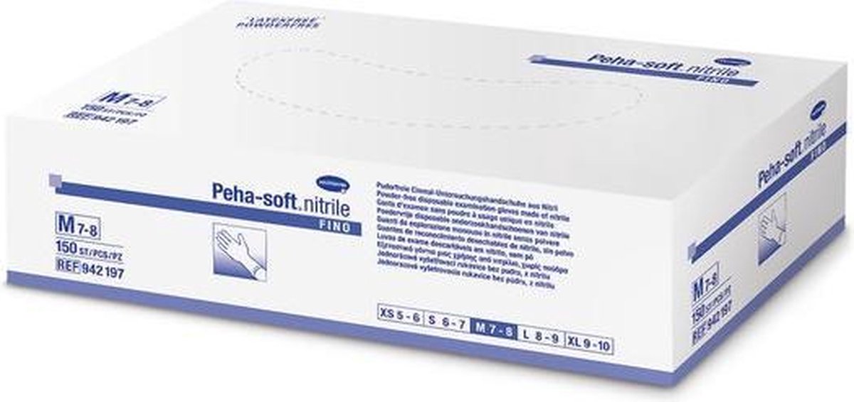 PEHA-SOFT nitrile fino  150 p/s  XS     150 p/s