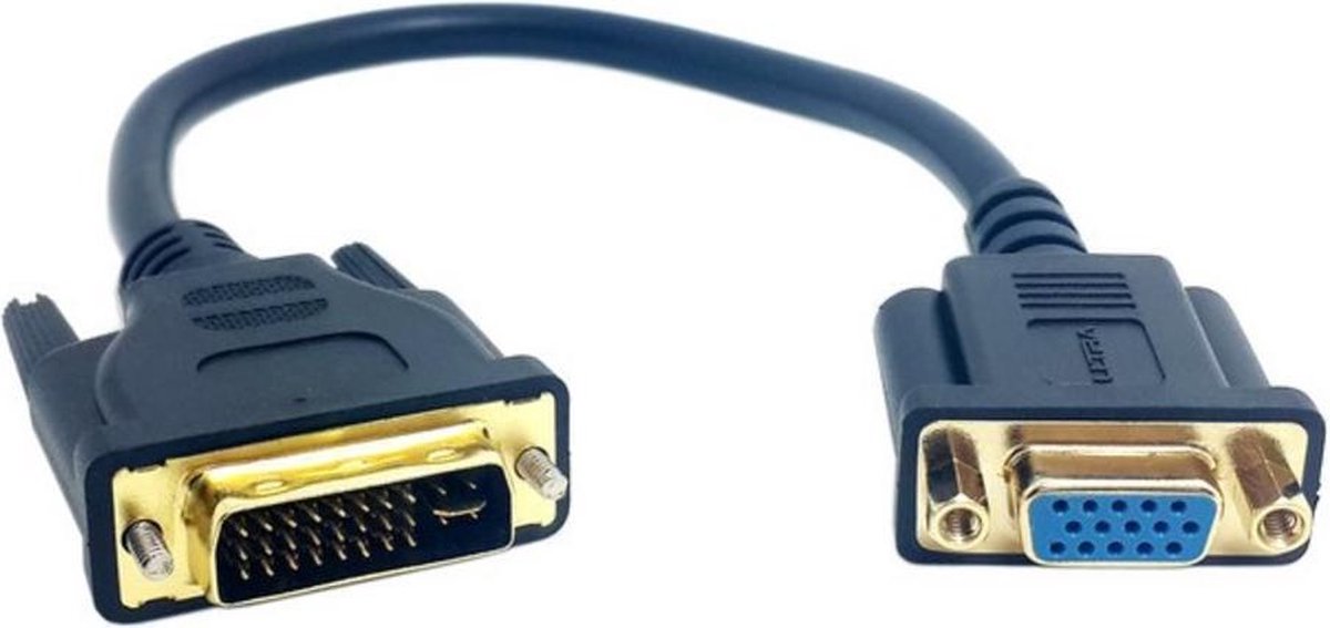 Coretek Premium DVI-A naar VGA adapter / zwart - 0