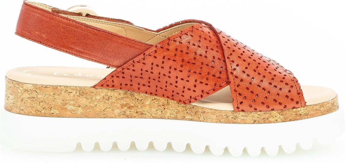 Gabor 64.661.35 Dames Sandalen - Rood - Maat 40