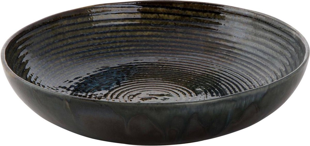 Palmer Bord diep coupe Metallic 26 cm Groen Stoneware 1 stuk(s)