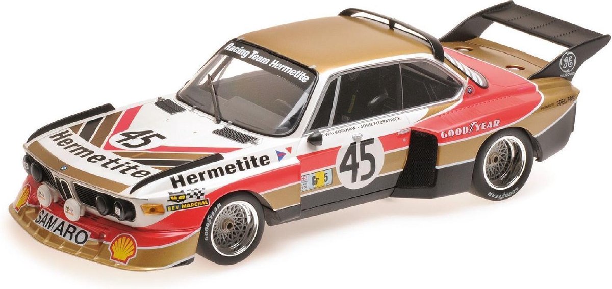 BMW 3.5 CSL Hermetite #45 24h Le Mans 1976 - 1:18 - Minichamps