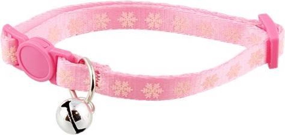 Kattenhalsband Met belletje | Roze | Halsband Met belletje |20 - 30cm