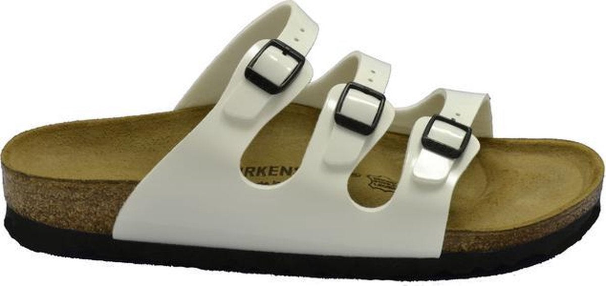 Birkenstock  Florida Parelmoer Wit Narrow Maat 35