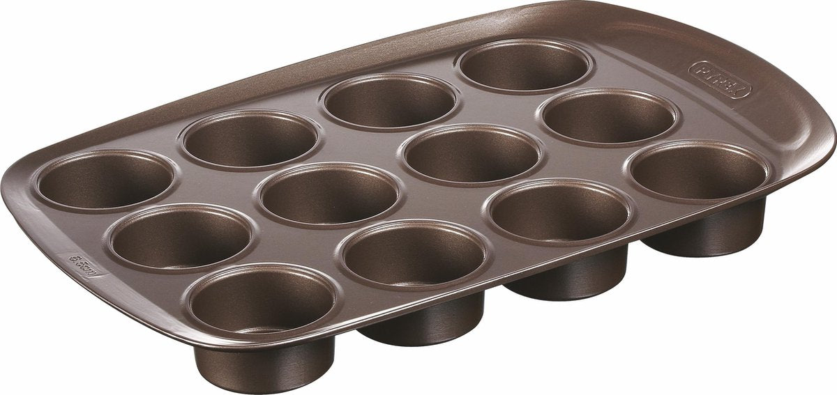 Pyrex Asimetria Muffinvorm - Voor 12 Muffins - Metaal - Bruin