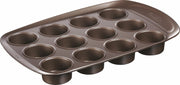 Pyrex Asimetria Muffinvorm - Voor 12 Muffins - Metaal - Bruin