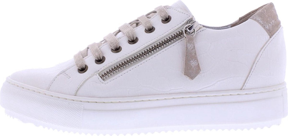 Verhulst - Tara sneaker - wit print - wijdte K - maat 36