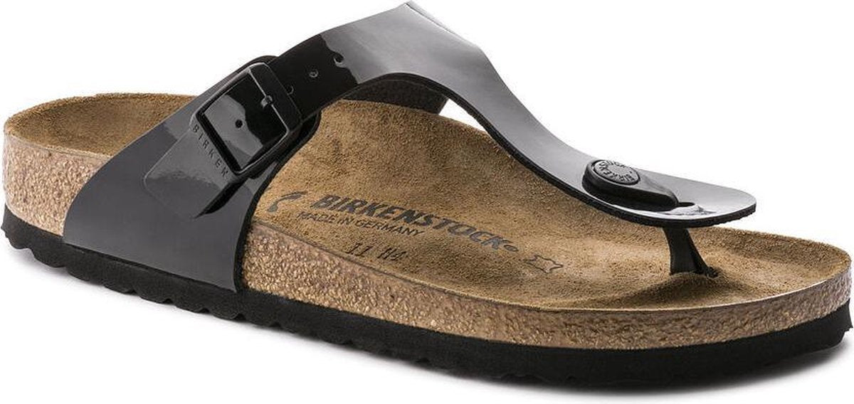 Birkenstock Gizeh Zwart Patent - Dames Slipper - 43663 - Maat 38
