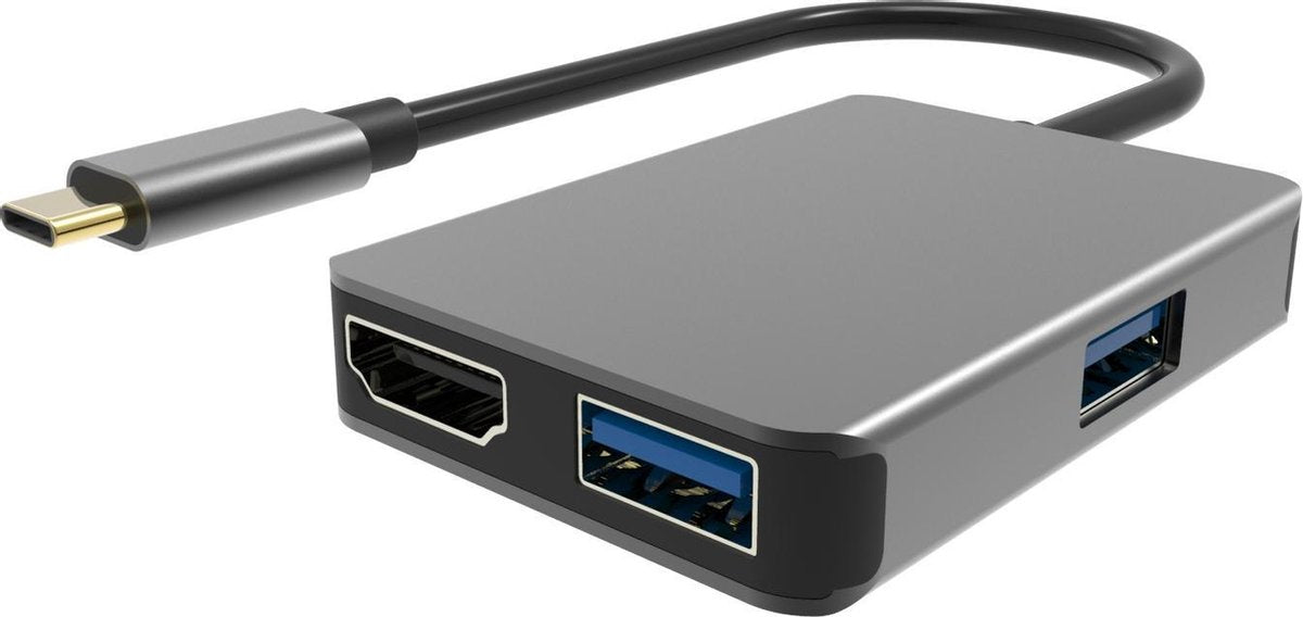 NÖRDIC DOCK-101 Dockingstation USB-C naar HDMI 4K 30Hz