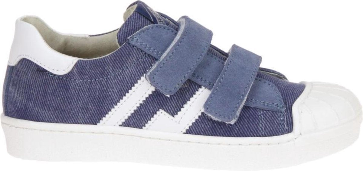 EB Blauw-Witte Velcroschoen