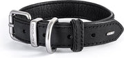 EzyDog Oxford - Leren hondenhalsband - 20/25cm - XS - Zwart