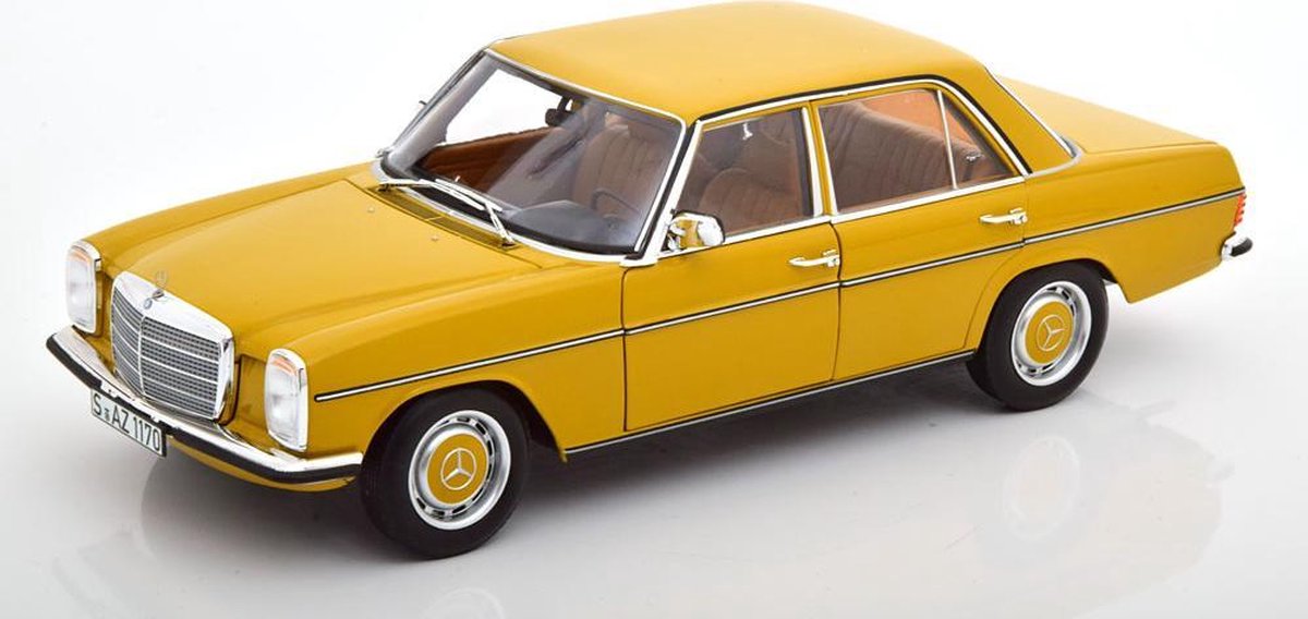 Mercedes-Benz 200/8 ( W115 ) 1973 Geel 1-18 Norev Limited 1000 Pieces