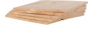 Set van 5 houten breekplanken 30x30x1cm