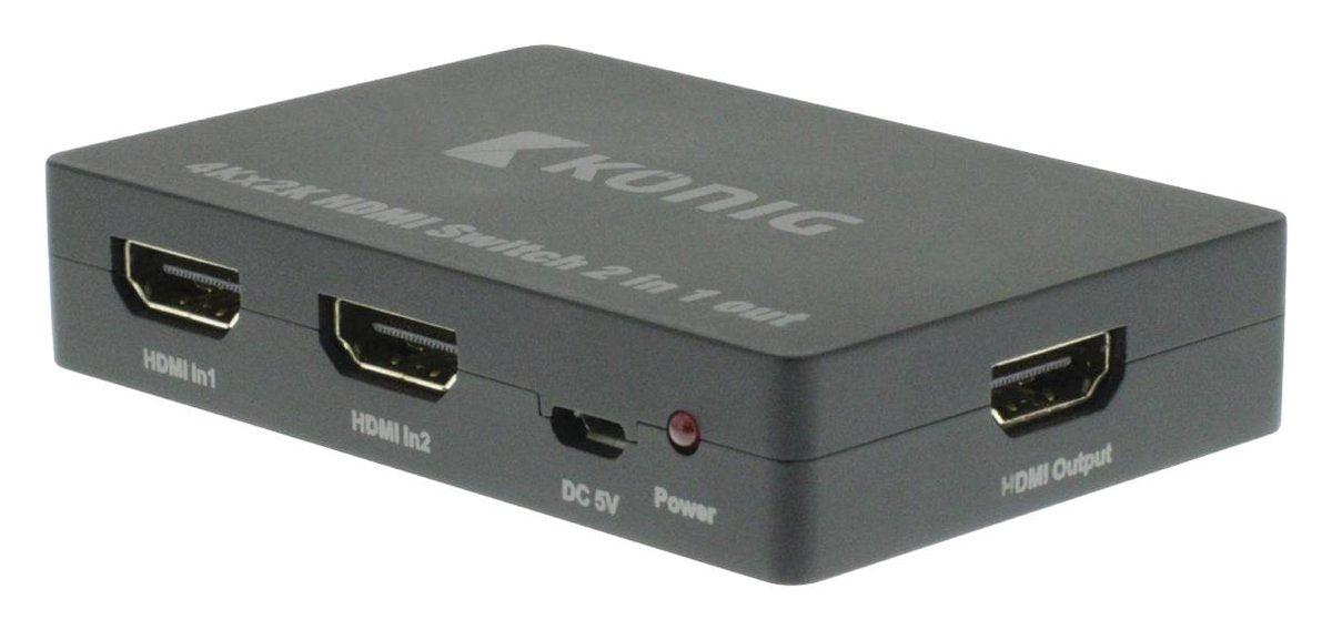 2-Port HDMI Switch Dark Grey