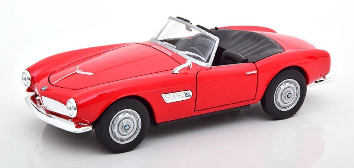 BMW 507 Cabriolet 1957 ( Open ) Rood 1-24 Welly