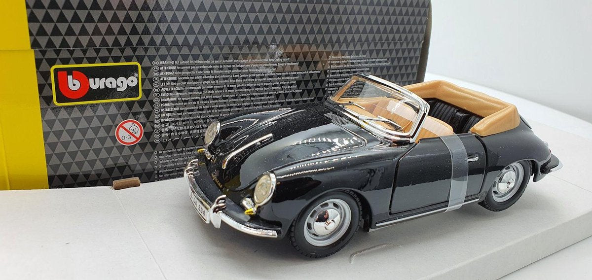 Bburago PORSCHE 356 CABRIOLET 1961 1:24 modelauto schaalmodel