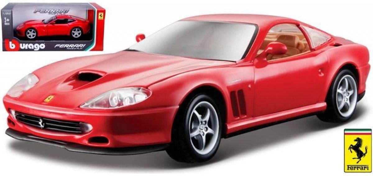 Bburago  FERRARI 550 MARANELLO rood schaalmodel 1:24
