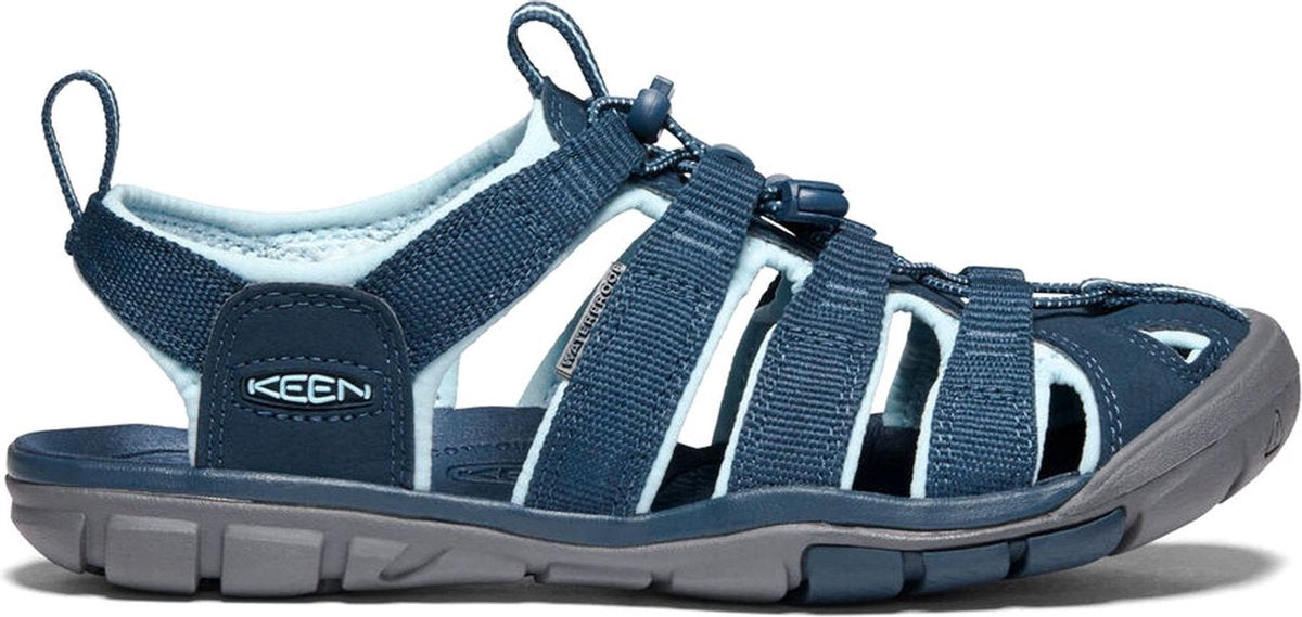 KEEN Clearwater CNX Wandelsandelen Dames - Navy/Blue Glow - Maat 39