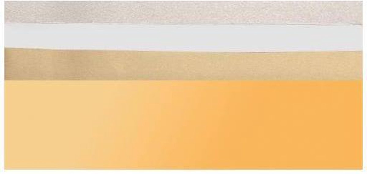Glorex - kaarsen versieren - versier wax - versier folie - goud en zilver - 4 stuks - 25 x 11