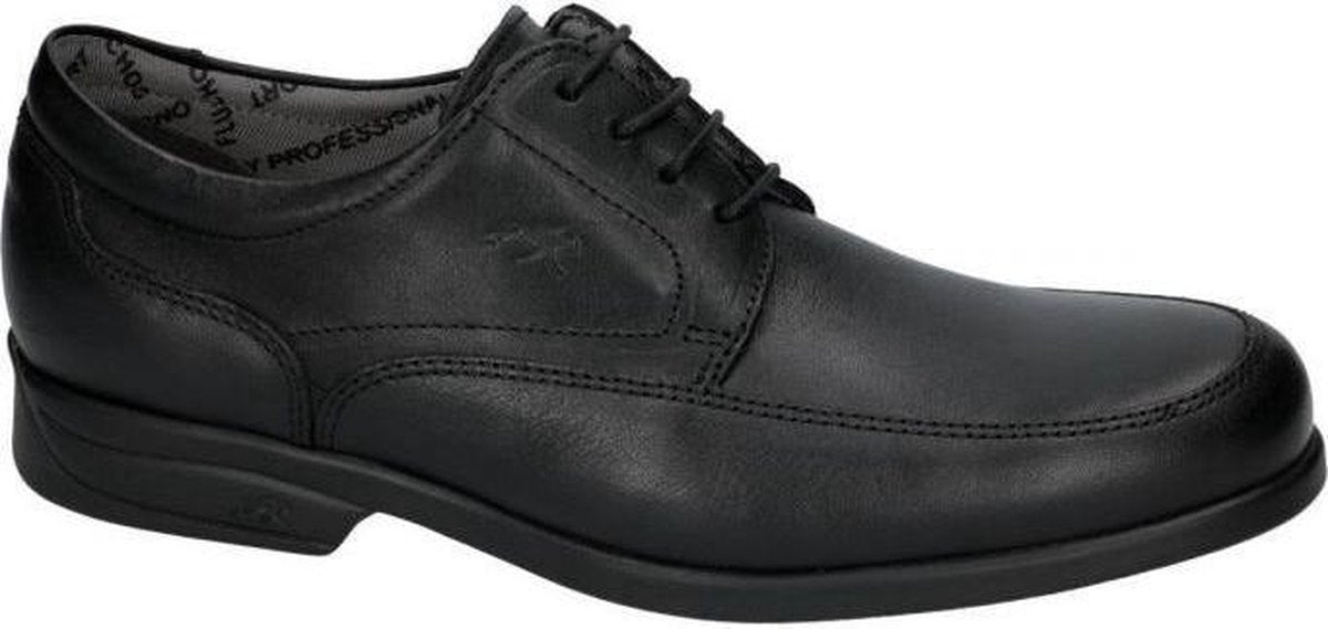 Fluchos -Heren -  zwart - geklede lage schoenen - maat 39