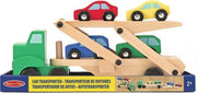 Houten auto transportwagen