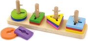 Viga Toys Motoriekspel - Vormen Sorteren en Stapel