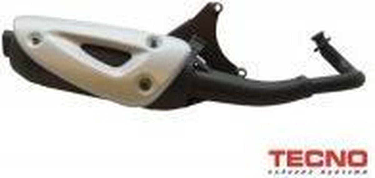 Uitlaat Piaggio/Vespa LX50/ ET2  2T Straight zwart UN20200