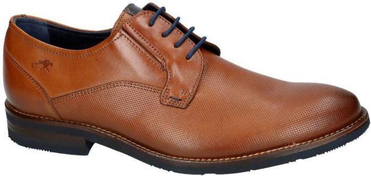 Fluchos -Heren -  cognac/caramel - geklede veterschoen - maat 40