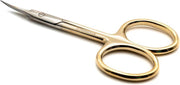 Oranjollie Professionele Nagelriemschaar Goud – F3 - Cuticle Schaar - Manicure Schaar - Gebogen snijvlak