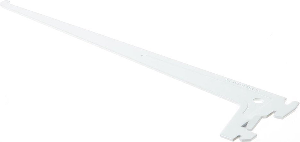 Schadébo Drager Element enkel 2-haaks sys 50 staal wit 30cm 10105-00401 (Prijs per 10 stuks)