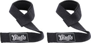 Gladts - Lifting Straps Zwart - Krachttraining Accessoires - Powerlifting - Bodybuilding