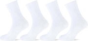 Teckel kindersokken 4-pack maat 39/42 wit