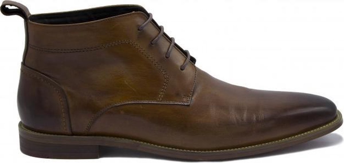 GENTS | Schoenen Heren | Nette Veterschoen halfhoog mahonie 0049 Maat 46